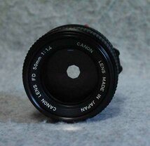 [is181]キャノン　レンズ FD 50mm f1.4　canon FD LENS 大口径　標準レンズ 単焦点_画像4