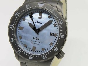 【希少】SINN ジン U50.S.PERLMUTT.S ブラック マザーオブ パール 世界500本限定 自動巻き メンズ腕時計