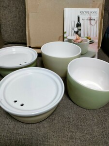 ☆【yedam】パステル☆保存容器☆陶器☆4個セット☆USED【229】