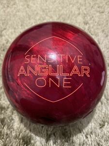 【極上中古品】 センシティブ アンギュラーワン 14ポンド EBONITE エボナイト ボウリング ボウリングボール bowling