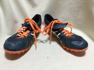 C2538 Asics Spike Shoes 25, 5㎝ Navy &amp; Orange