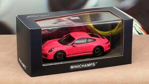 ミニチャンプス MINICHAMPS 1:43 ポルシェ PORSCHE 911 991 R ピンク 2016 限定399PCS A001