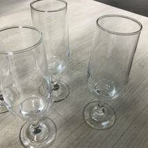 O581】T型ピルスナー 320ml⑥ ワイングラス グラス ビールグラス ガラス ピルスナー 酒器 ビアグラス　ワイン　シャンパングラス　6個_画像3