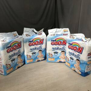 O630]GOONg-n for baby Homme tsuM size tape diapers Homme tsu goods for baby 4 sack elie-ru tape type g-n series 68 sheets 