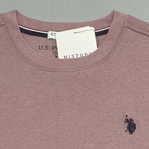 【送料無料】【新品】US.POLO ASSN レディース裏起毛トレーナー＜カットソー＞（チュニック丈）　　L　　ピンク★13309_画像2