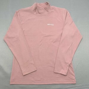 【送料無料】【新品】Kaepa レディース長袖Ｔシャツ（両面起毛 ストレッチ素材 UVカット ハイネック）　L　　ピンク★583133