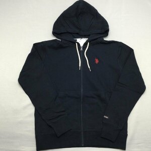 【送料無料】【新品】US.POLO ASSN レディース裏毛パーカージャケット（コットン100％）　　M　　ネイビー★03318