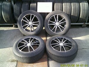 ブラポリ 16インチ アルミホイール 114.3 5穴 205/60R16 RK ステップワゴン ノア VOXY プリウスα 法人送料タイヤホイール区分