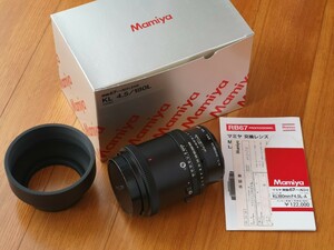 【美品】【元箱付】Mamiya マミヤ K/L KL 180mm F4.5 L-A RB67用 交換レンズ