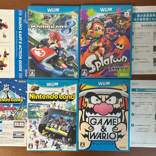 【Wii U】 マリオカート8、Splatoon （スプラトゥーン）、ニンテンドーランド、ゲーム＆ワリオ