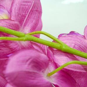 ● 胡蝶蘭 花13個 X 12本 造造花 アート インテリア フラワーアレンジメント アーティシャルフラワー ピンク 花材 材料 No.17の画像3