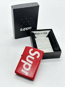 H3765 zippo ジッポー Supreme シュプリーム Logo Zippo Red オイルライター レッド