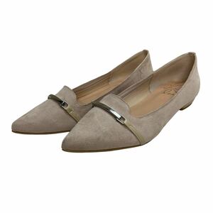 BC646 made in Japan Launa lealauna rare lady's pumps 24cm beige suede po Inte dotu