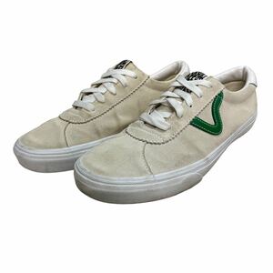 BC870 VANS バンズ スケートボード シューズ スニーカー US9.5 27.5cm ベージュ グリーン スエード調