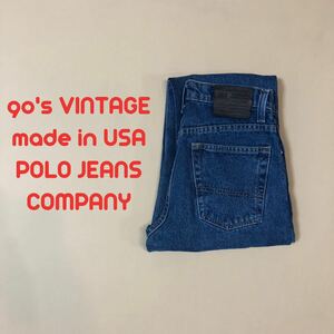 90's America made!POLO JEANS COMPANY Polo jeans Denim pants P10