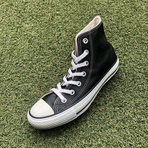 美品23.5 converse LE ALL STAR HI レザー オールスター ハイ HW862