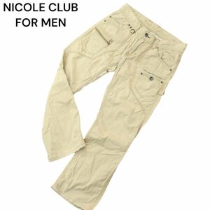 NICOLE CLUB FOR MEN ニコルクラブ フォーメン 通年 切替★ ストレッチ スリム ペインター パンツ Sz.44　メンズ　A4B00530_1#R