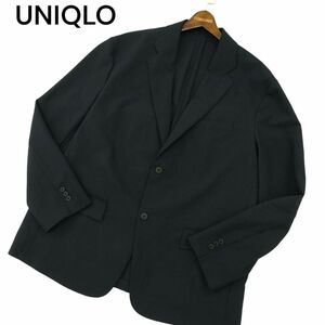 23SS UNIQLO ユニクロ 春夏 感動ジャケット 2WAYストレッチ ウールライク テーラード ジャケット Sz.3XL メンズ 大きい 特大　A4T01155_2#M