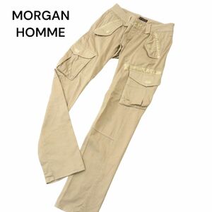 MORGAN HOMME モルガン オム 通年 ストレッチ★ スリム カーゴ パンツ Sz.L　メンズ　A4B00702_2#R