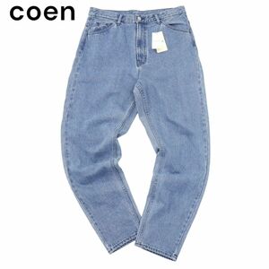 【新品 未使用】 coen コーエン 通年 USED加工★ ワイド テーパード デニム パンツ ジーンズ Sz.L　メンズ　A4B00920_2#R