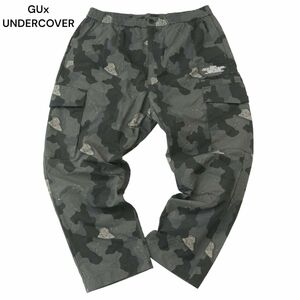 美品 21SS★ GU × UNDERCOVER ジーユー アンダーカバー カモフラ総柄 ナイロン カーゴ パンツ Sz.XL　メンズ 大きいサイズ　A4B00938_2#R