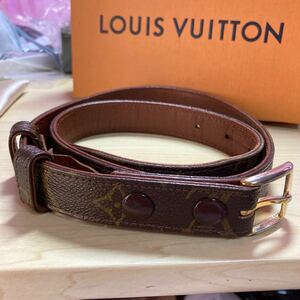 ルイヴィトン レザーベルト LOUIS VUITTON ベルト レザー モノグラム　ビジネス　メンズ　レディース　ブランド　used