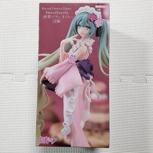 数2 初音ミク Exc∞d Figure SweetSweets 抹茶パフェ さくら スイートスイーツ フィギュア 新品未開封 ボーカロイド ボカロ 定形外郵便 森1