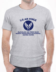 【6oz】【S】AIR FORCE AR【グレー-紺】SMALL/ GILDAN男女兼用/2192 売