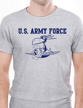 【6oz】【S】ARMY FORCE AR【グレー-紺】SMALL/ GILDAN男女兼用/2192 売_画像2