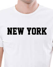 【6oz】【S】NEW YORK R【ホワイト-黒】SMALL/ GILDAN男女兼用/2224売_画像3