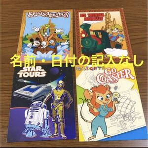 TDLディズニーランド未来のチャレンジャー証明書4種類セット スプラッシュ ビッグ スタツア ガジェット