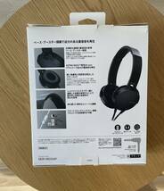 ＊2769 SONY EXTRABASS MDR-XB550AP ヘッドホン ブラック ハンズフリー対応 有線_画像2