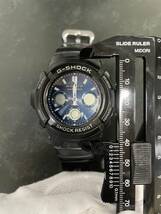 ＊2589 CASIO カシオ G-SHOCK TOUGH SOLAR 5230 AWG-M100SB 電波 ソーラー 稼働 本体のみ 中古 現状品_画像7