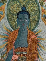 タンカ刺繍　薬師仏／曼荼羅　タンカ　仏教　チベット密教　チベット　仏教美術　チベット仏教　仏画_画像2