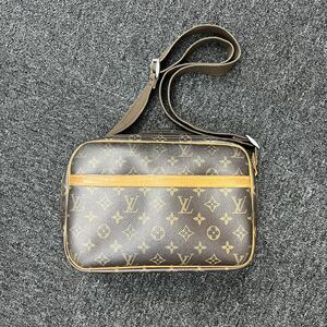 ★1円スタート★LOUIS VUITTON ルイヴィトン モノグラム リポーターPM M45254ショルダーバッグ シリアルSP0093ブラウン 茶色