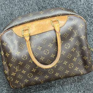 ★1円スタート★ LOUIS VUITTON ルイヴィトン モノグラム ドーヴィル M47270 ハンドバッグ シリアルMI0030ブラウン 茶色