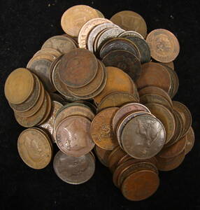 海外貨幣 100枚 まとめて おまとめ アンティーク 外国コイン 古銭 銅貨 古めのお金 大量 コイン 硬貨 海外コイン