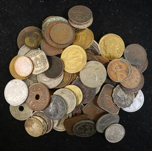 海外貨幣 100枚 まとめて おまとめ アンティーク 外国コイン 海外コイン 古銭 銅貨 銅銭 古めのお金 