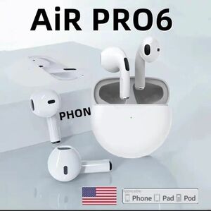 AIR PRO 6 ワイヤレスイヤホン　防水