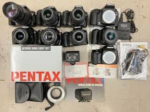 【大量10個以上】 ペンタックス Pentax K100 istD 等 デジタル一眼 ボディレンズセット 等 大量 シリーズ まとめ ジャンク D17