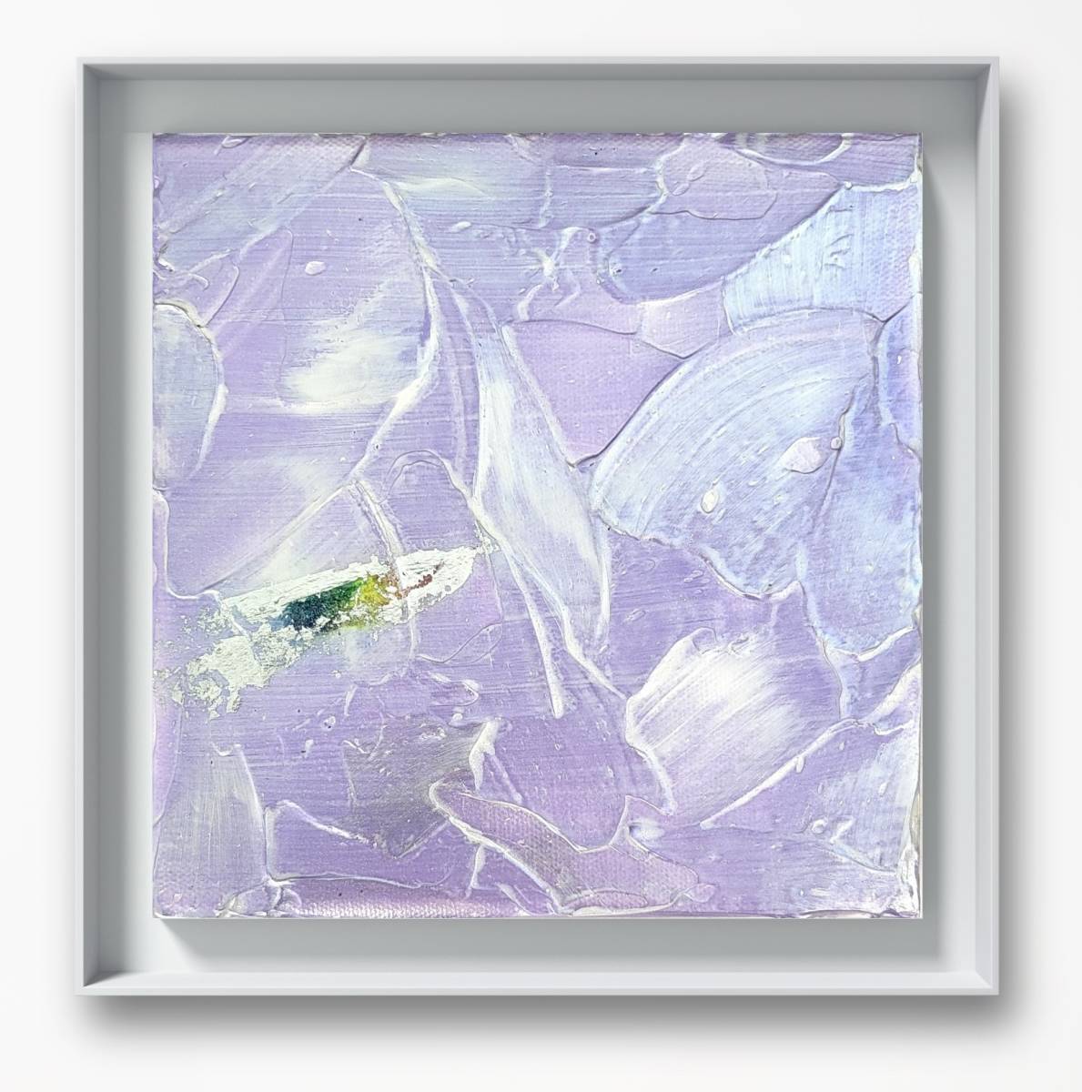 Heaven - Abstract painting 18 x 18 cm Only one original painting Texture 3D Interior gift Stylish Modern art Designer Living room Entrance, Artwork, Painting, acrylic, Gash