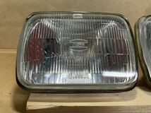 コイト 製H4ハロゲン ヘッドライト 角目 2灯　2個 当時物 12V ヘッドランプ シビエ　マーシャル旧車 KOITO _画像2