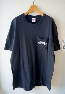 ◆送料無料!! Supreme / シュプリーム* RAIDERS Tシャツ　半袖コットン /黒 M*　古着のgplus広島 2402t4