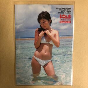 小野真弓 2005 ボム トレカ アイドル グラビア カード 水着 ビキニ 015 タレント トレーディングカード BOMB