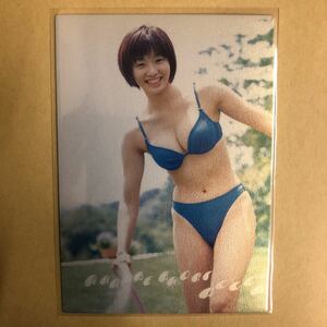 眞鍋かをり 2000 トレカ アイドル グラビア カード 水着 ビキニ m.k.02 タレント トレーディングカード