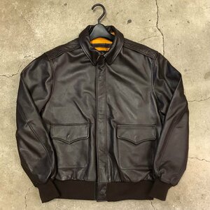 未使用品 WILLIS&GEIGER A-2 XL Brown ウィリスアンドガイガー レザー フライトジャケット ブラウン