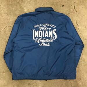 美品 TOKYO INDIANS MC コーチジャケット ヴィンテージブルー M 東京インディアンズ