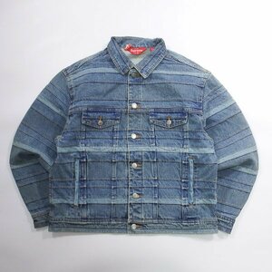 未使用品 Supreme Layered Denim Trucker Jacket Washed Blue M シュプリーム レイヤードデニムジャケット