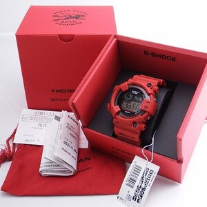 未使用保管品 30周年 CASIO G-SHOCK SEA FROGMAN GW-8230NT-4JR MASTER OF G 復刻 赤蛙