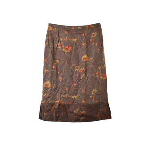  beautiful goods Paul Stuartlinen. flower print tight skirt 94 multi paul (pole) Stuart KL4BKHLS17